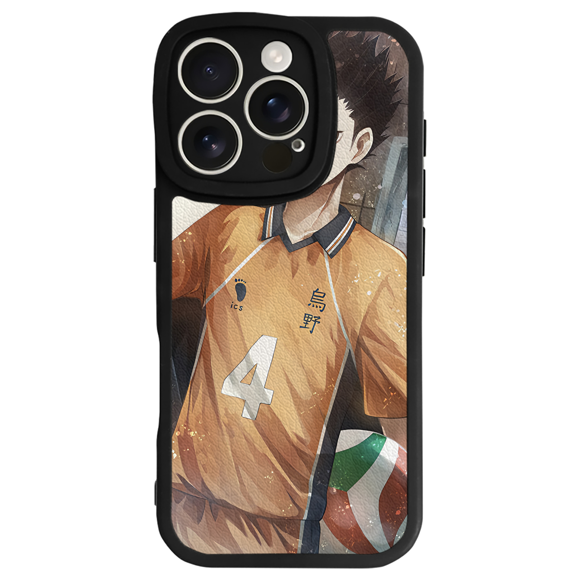 （画像用） ハイキュー!! Haikyu!! 【iPhone 16シリーズ対応】シリコンスマホケース（レザー調） 材質：シリコン